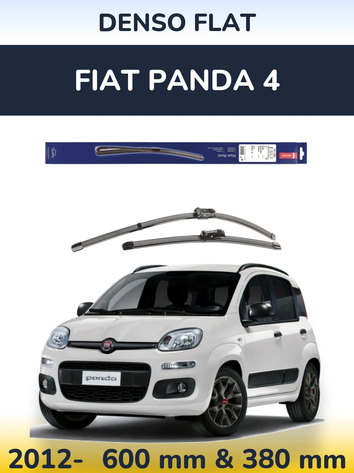 Torkarblad Denso Flat för Fiat Panda 4