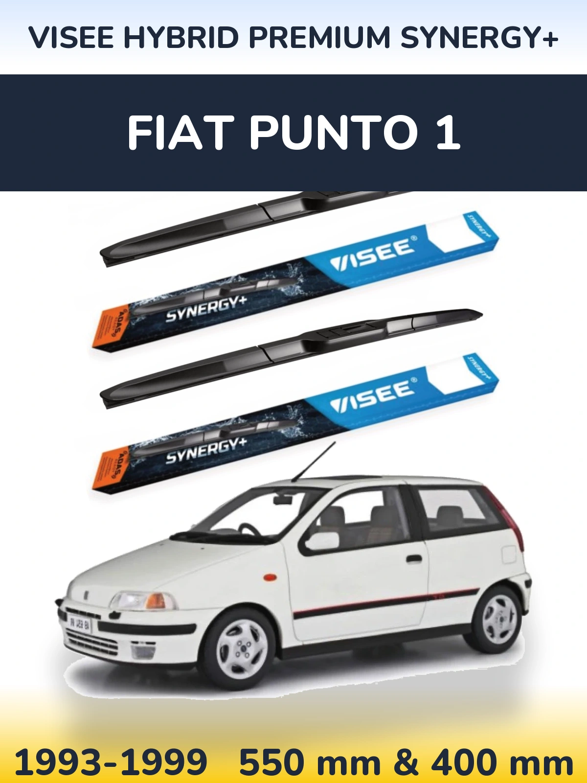 Torkarblad VISEE HYBRID PREMIUM SYNERGY+ för Fiat Punto 1