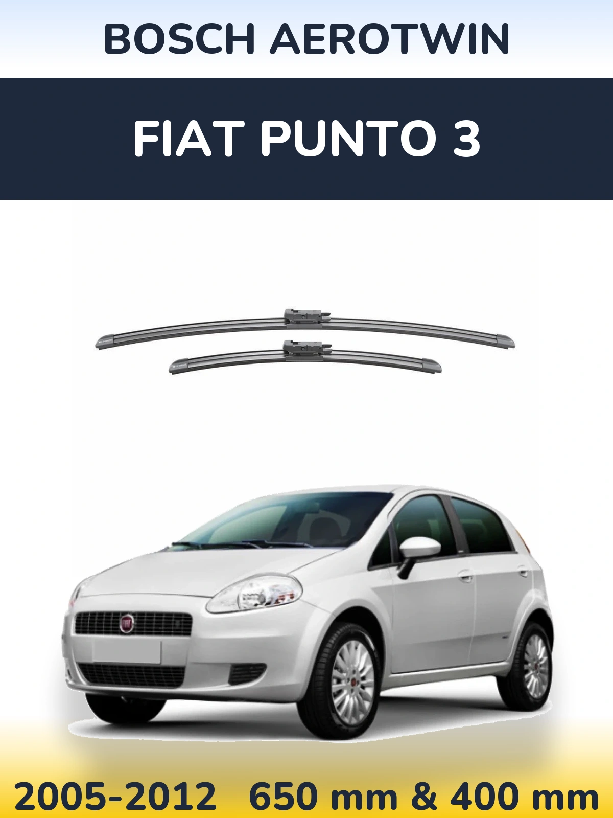 Torkarblad BOSCH AeroTwin för Fiat Punto 3