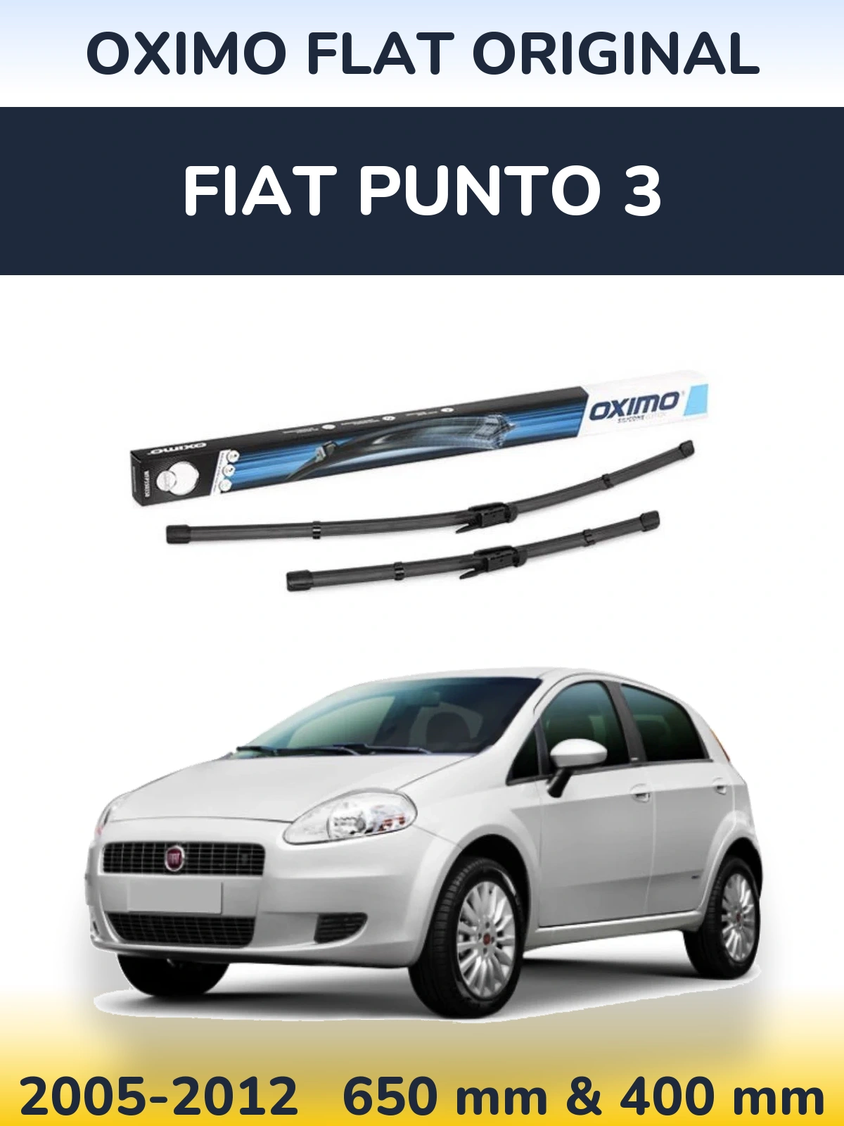 Torkarblad Oximo Flat Original för Fiat Punto 3