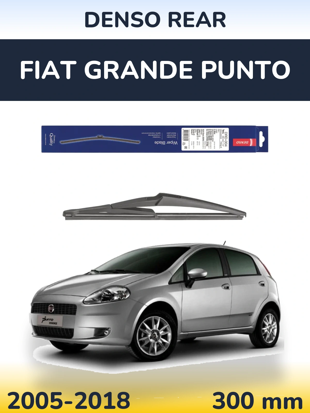 Torkarblad Denso Rear för Fiat Grande Punto