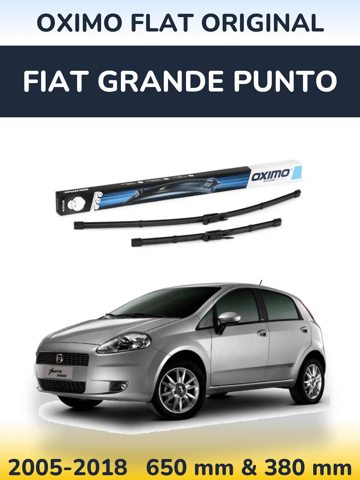Torkarblad Oximo Flat Original för Fiat Grande Punto