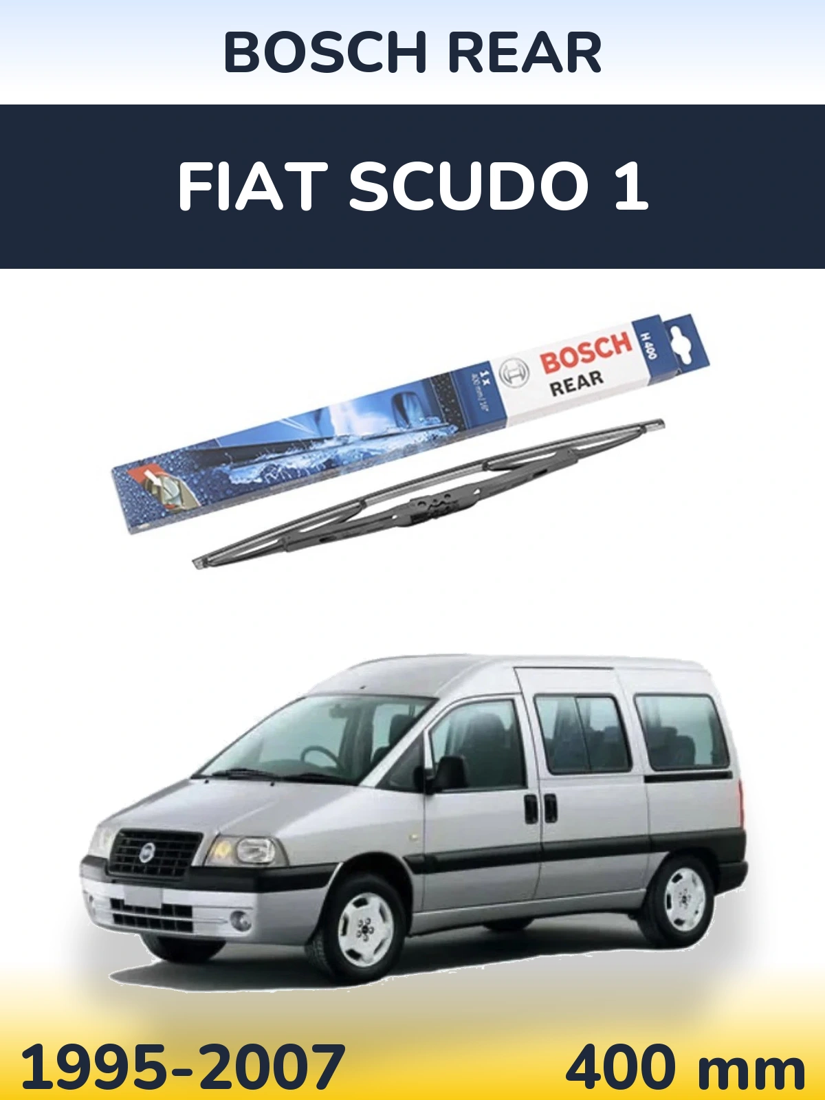Задний дворник BOSCH Rear 400 мм для Fiat Scudo 1 1995-2007