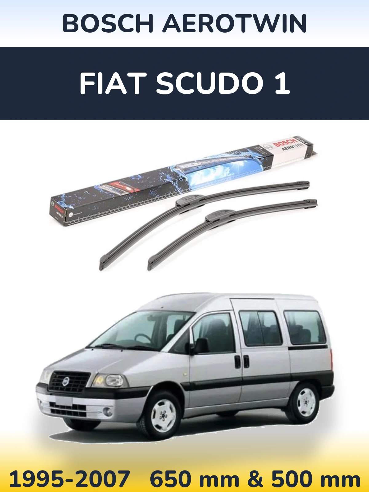 Torkarblad BOSCH AeroTwin för Fiat Scudo 1