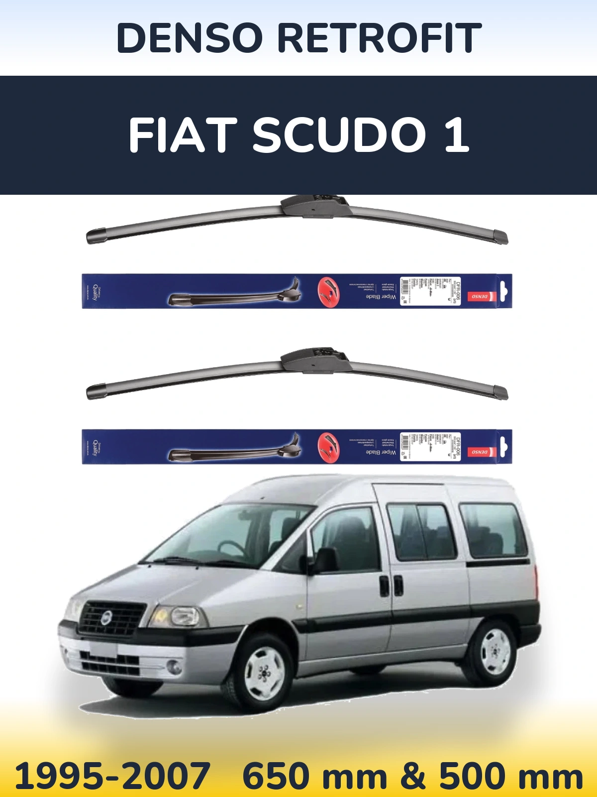 Torkarblad Denso Retrofit för Fiat Scudo 1
