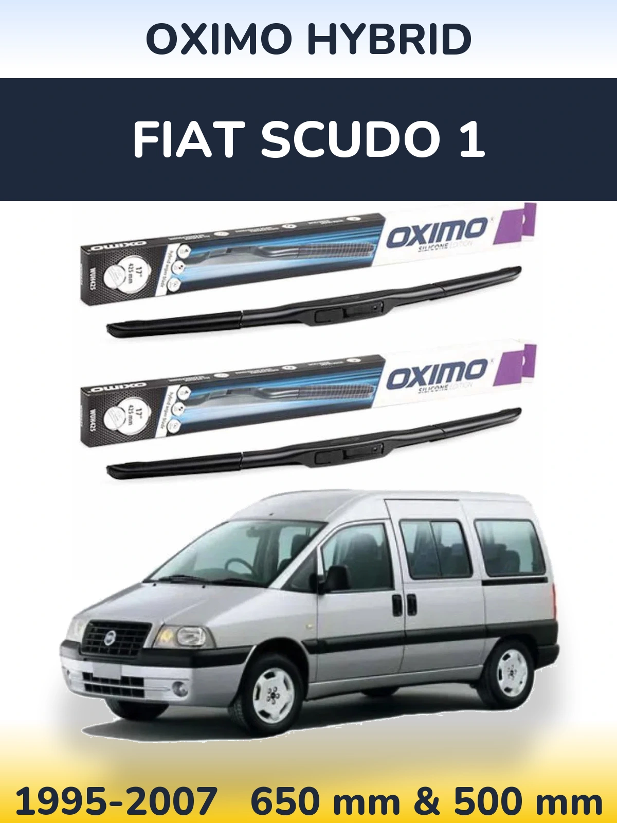 Torkarblad Oximo Hybrid för Fiat Scudo 1