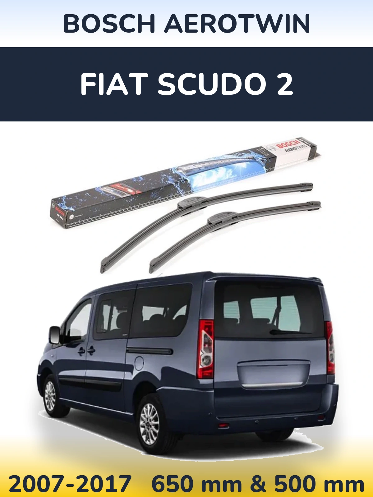 Torkarblad BOSCH AeroTwin för Fiat Scudo 2