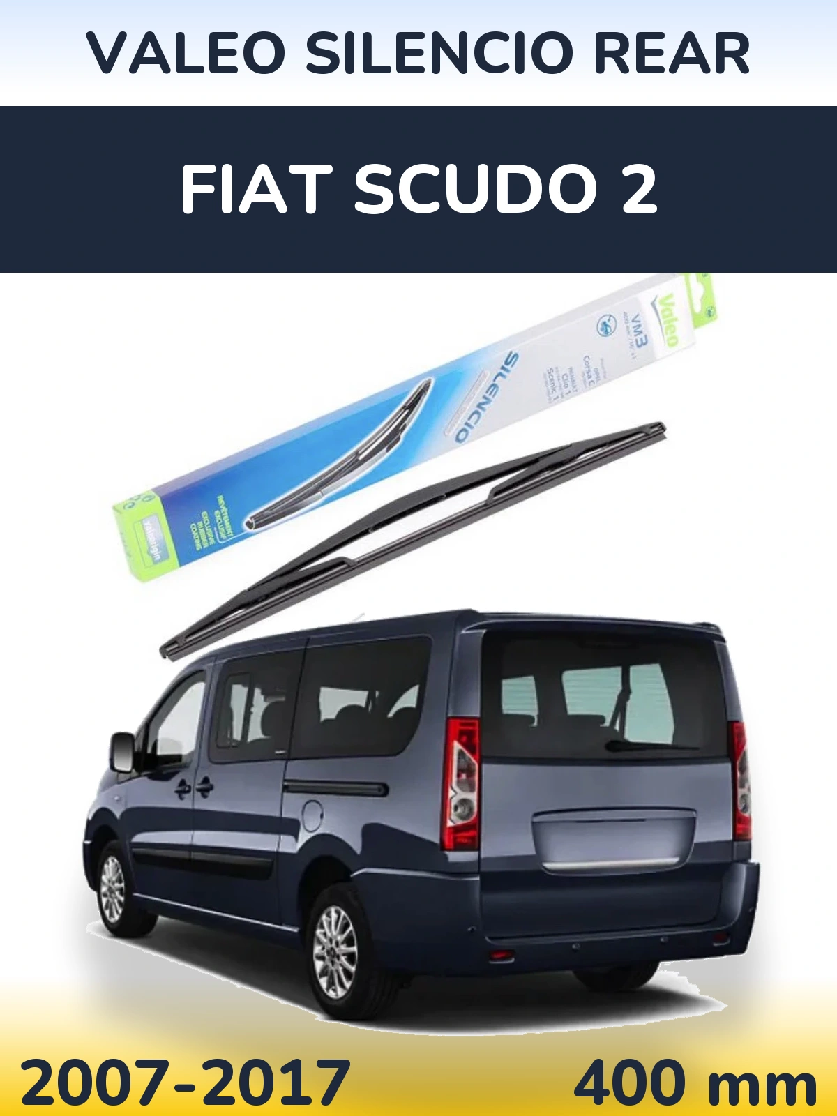 Задня щітка Valeo Silencio Rear 400 мм для Fiat Scudo 2 2007-2017