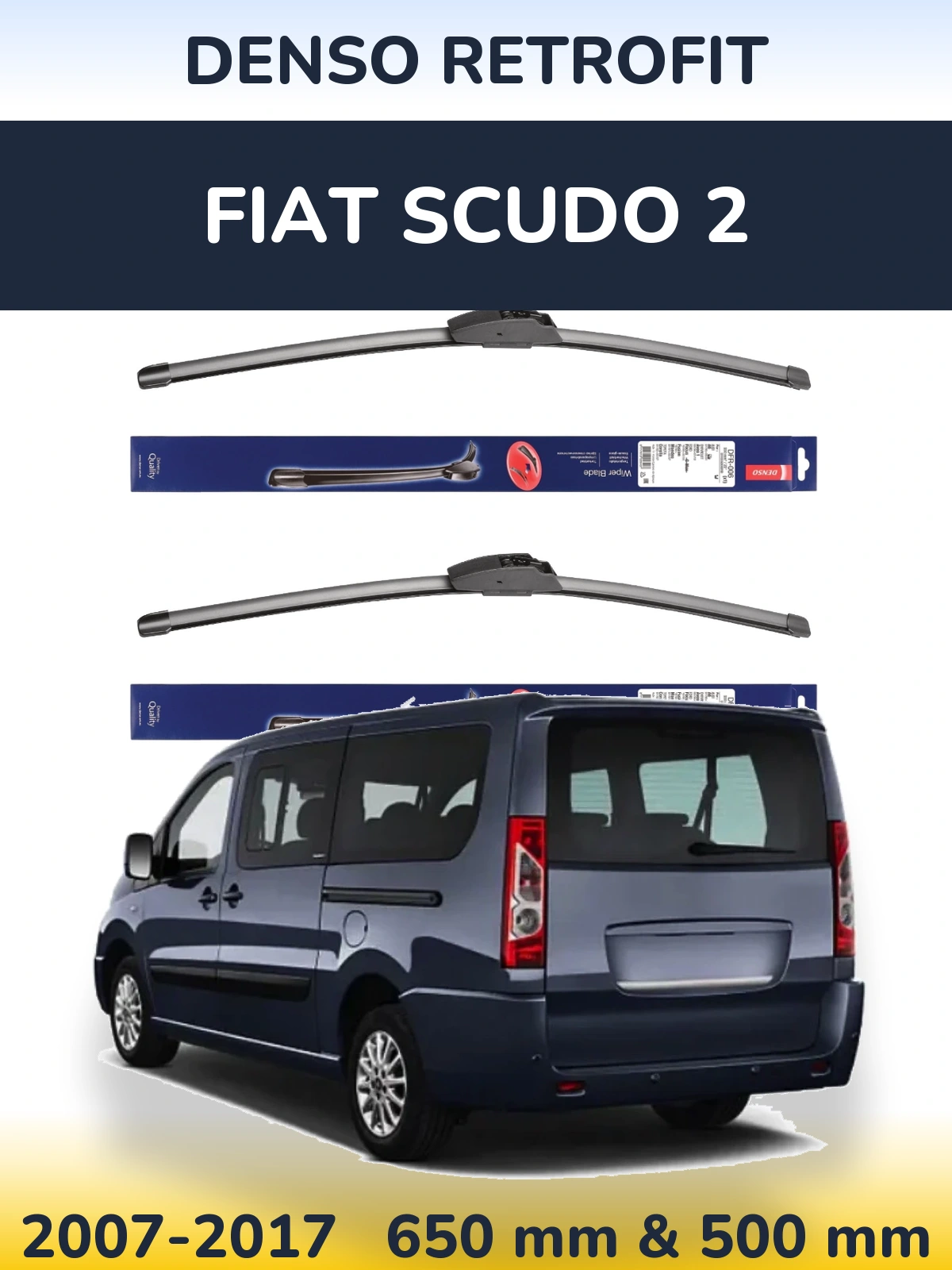 Torkarblad Denso Retrofit för Fiat Scudo 2