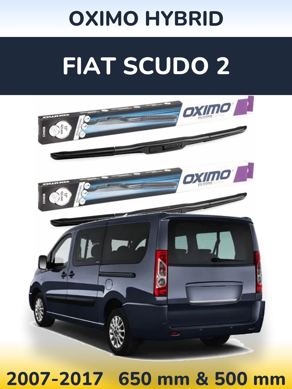 Torkarblad Oximo Hybrid för Fiat Scudo 2