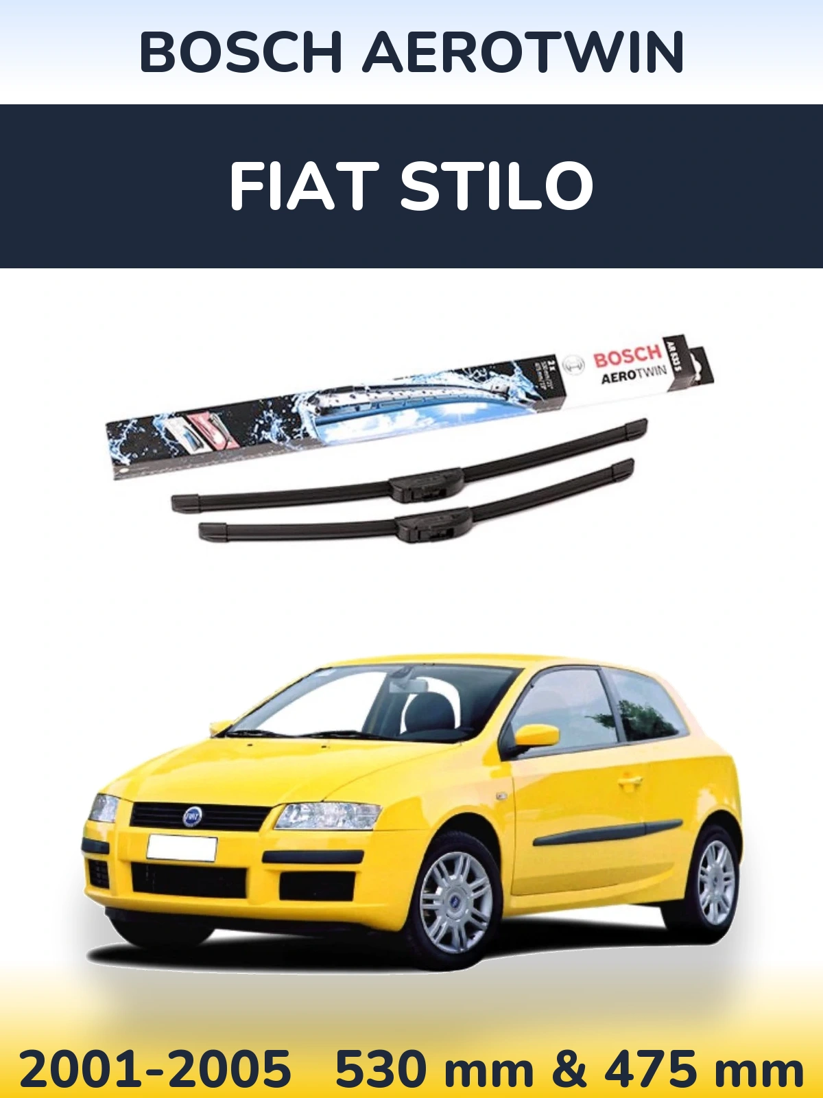 Torkarblad BOSCH AeroTwin för Fiat Stilo