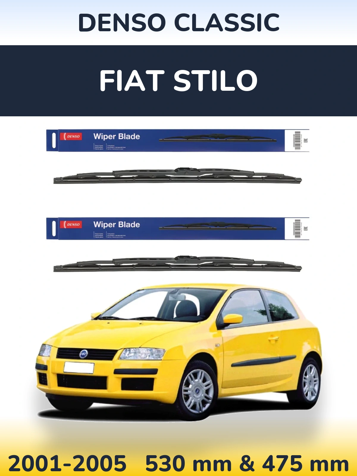 Torkarblad Denso Classic för Fiat Stilo