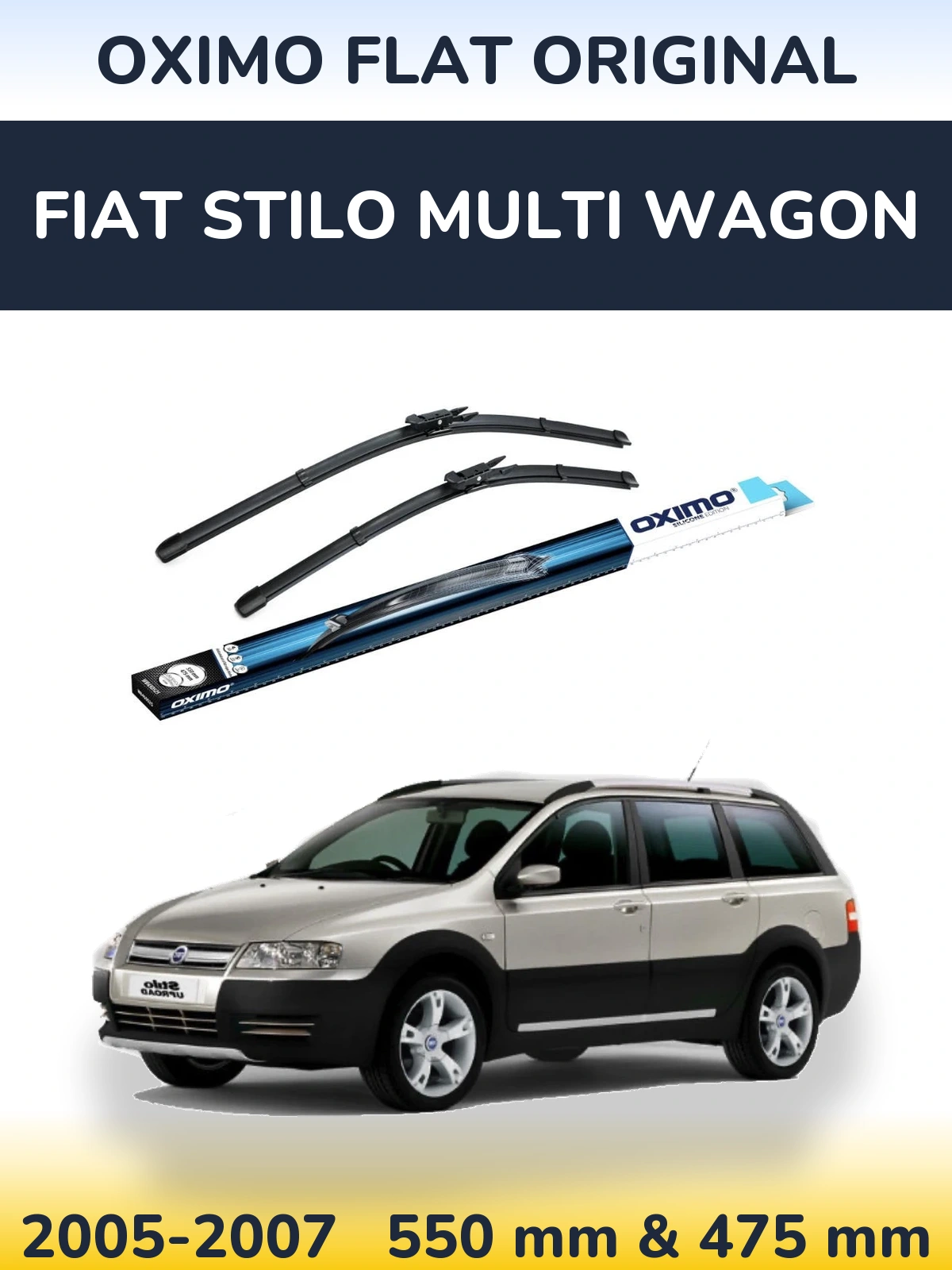 Torkarblad Oximo Flat Original för Fiat Stilo Multi Wagon