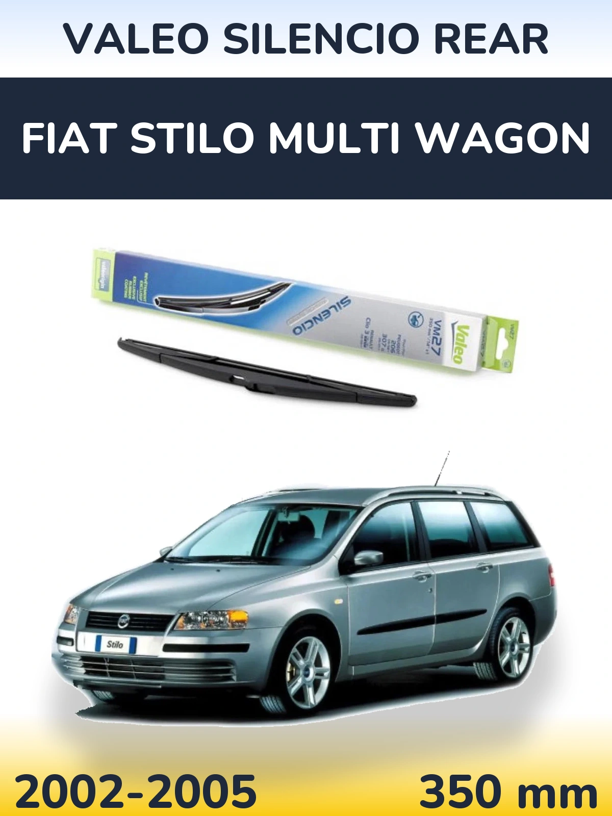 Задний дворник Valeo Silencio Rear 350 мм для Fiat Stilo Multi Wagon 2002-2005