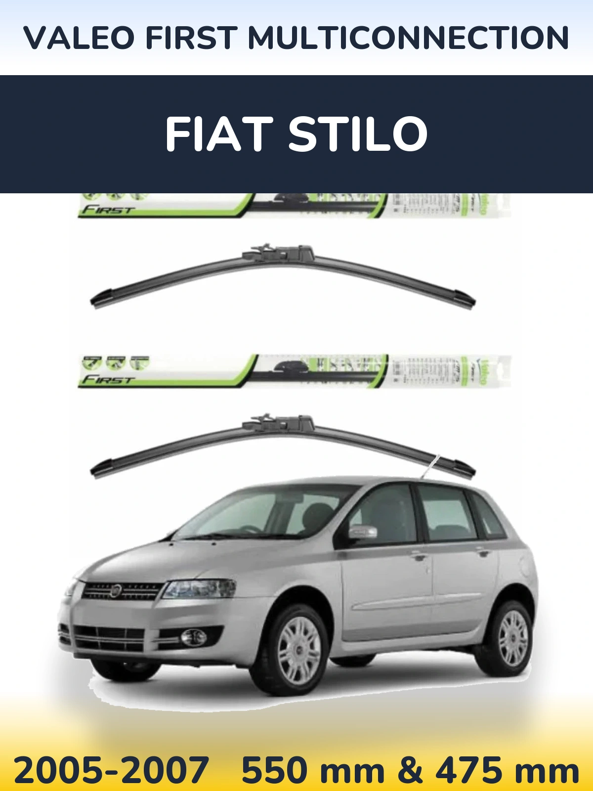 Torkarblad Valeo First MultiConnection för Fiat Stilo