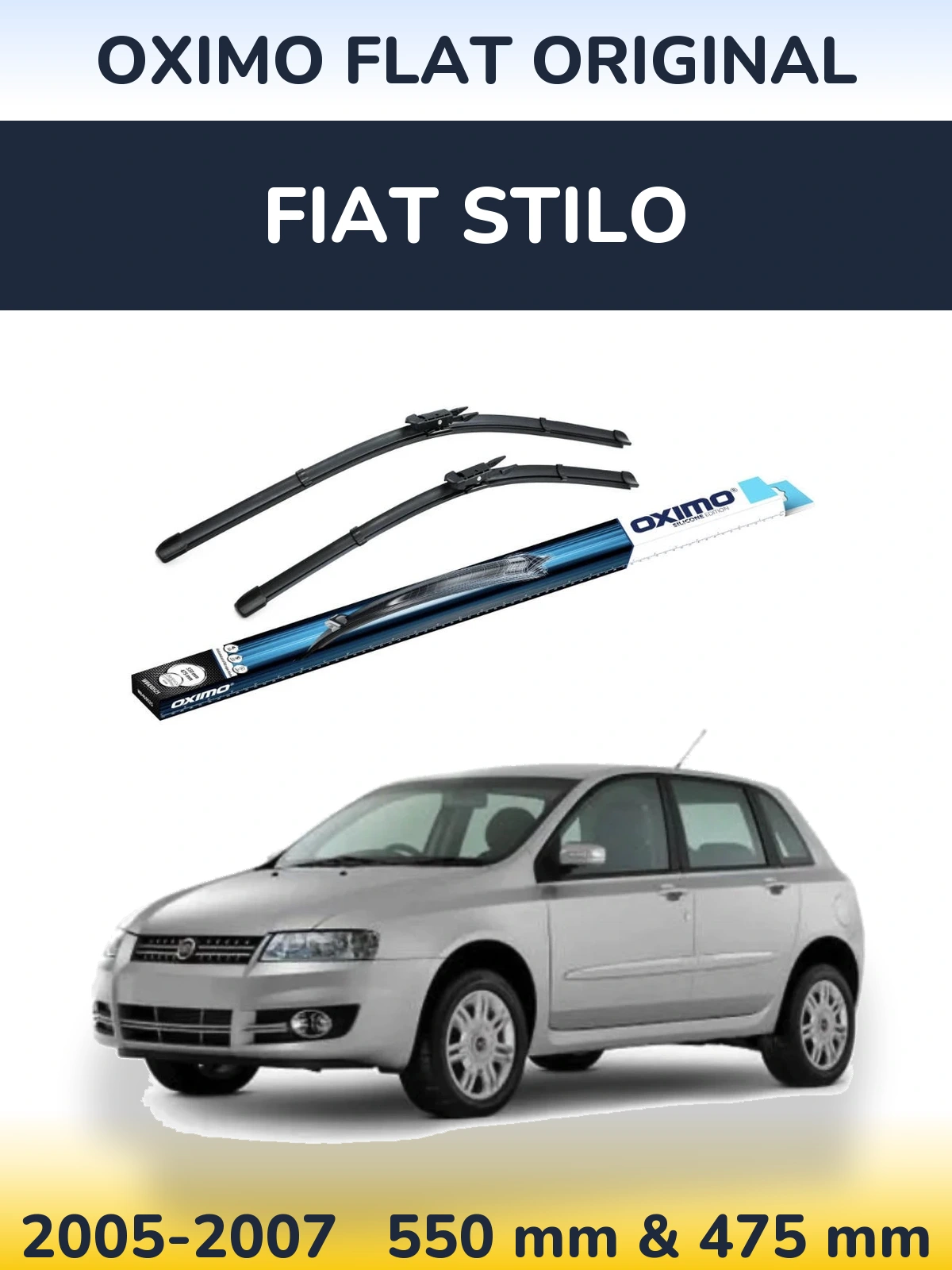 Torkarblad Oximo Flat Original för Fiat Stilo
