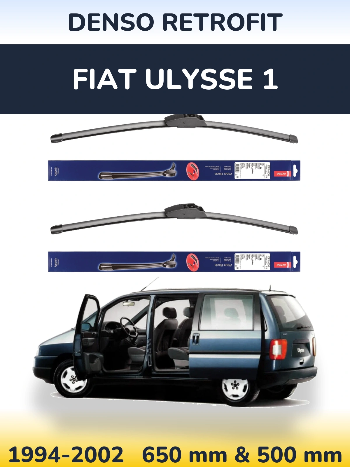 Torkarblad Denso Retrofit för Fiat Ulysse 1