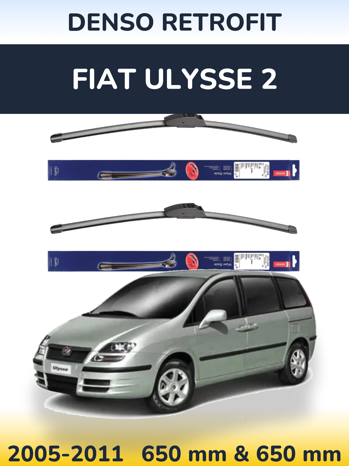 Torkarblad Denso Retrofit för Fiat Ulysse 2