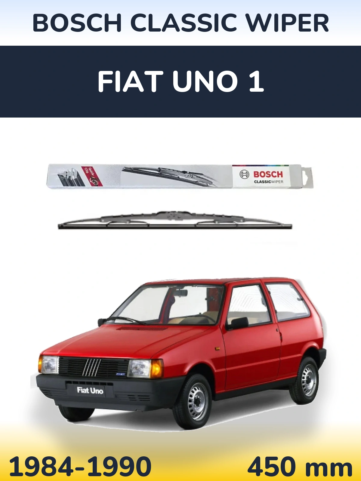 Torkarblad BOSCH Classic Wiper för Fiat Uno 1