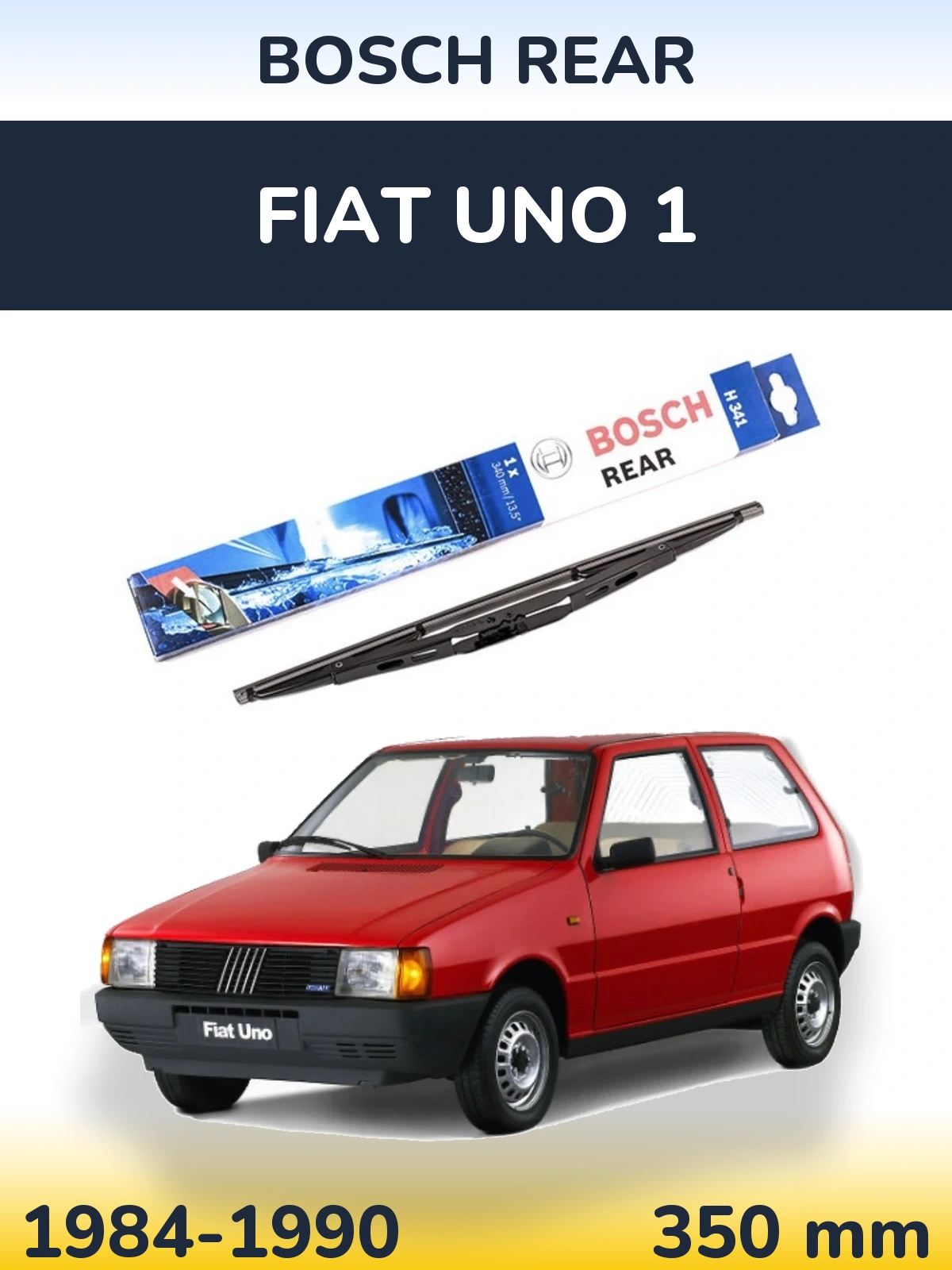 Torkarblad BOSCH Rear för Fiat Uno 1