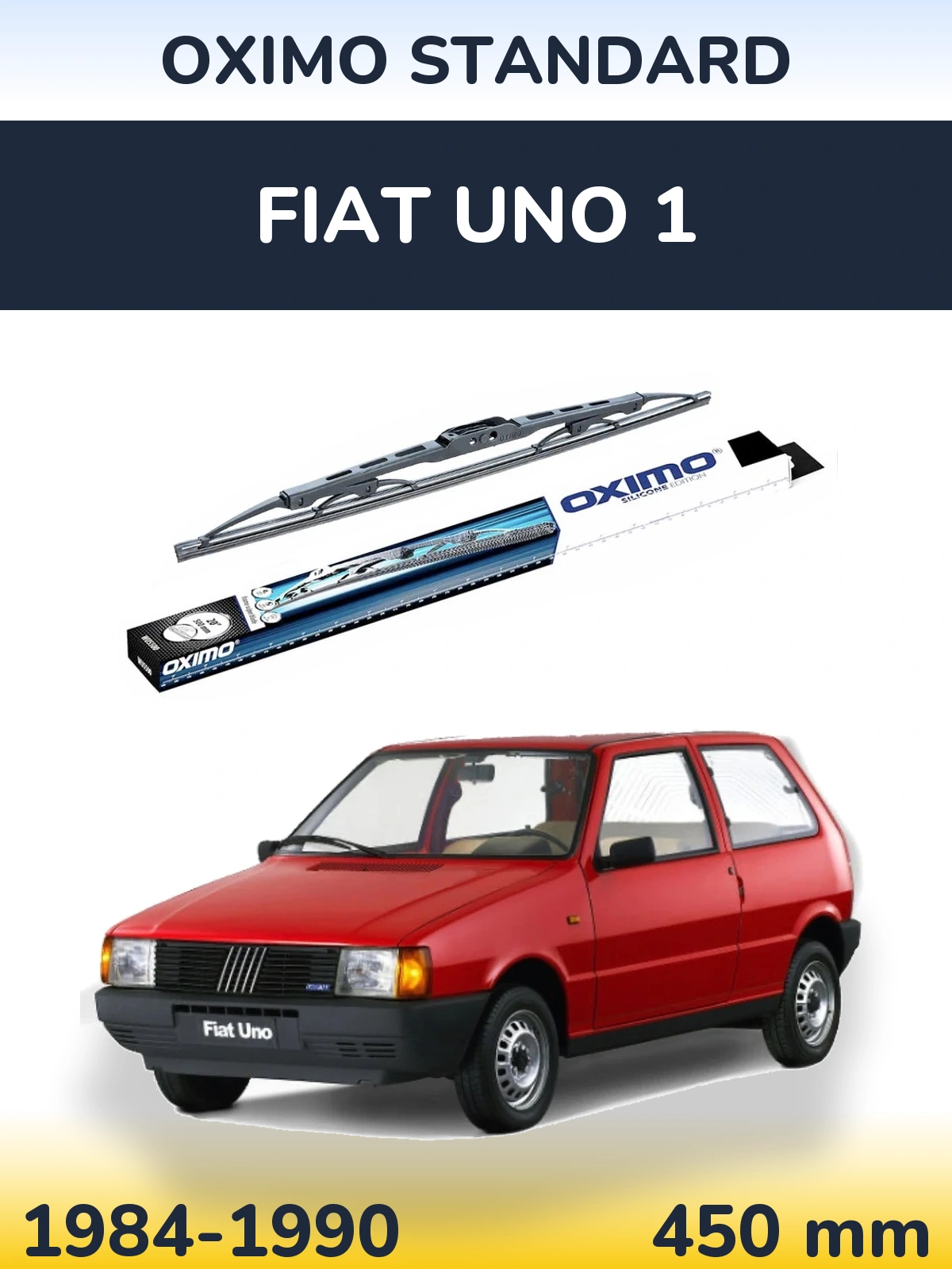 Torkarblad Oximo Standard för Fiat Uno 1