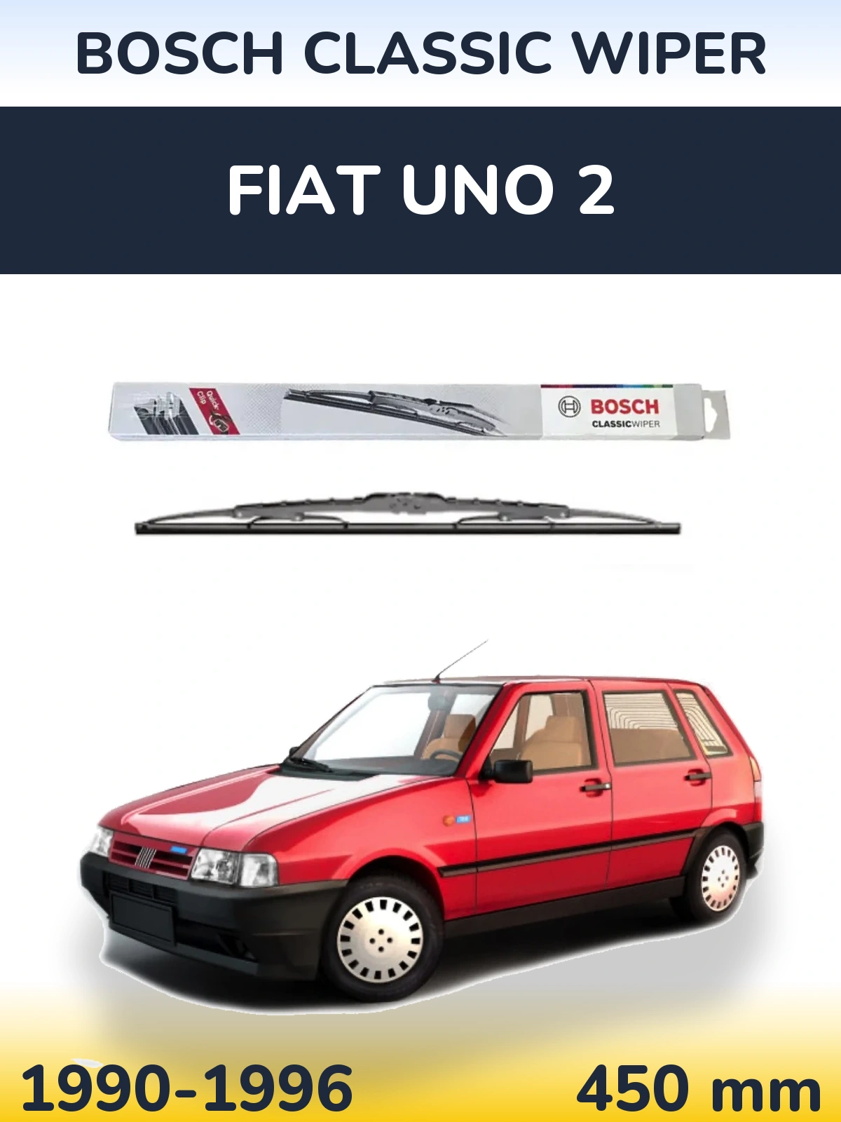 Передня щітка BOSCH Classic Wiper 450 мм для Fiat Uno 2 1990-1996