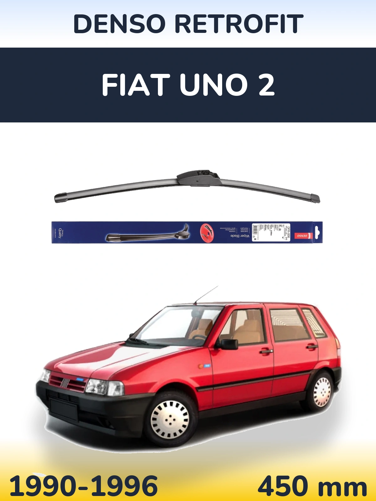 Передня щітка Denso Retrofit 450 мм для Fiat Uno 2 1990-1996