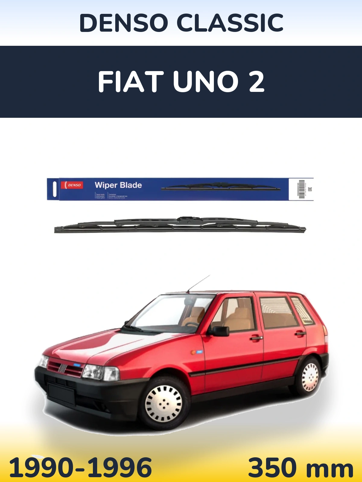 Torkarblad Denso Classic för Fiat Uno 2