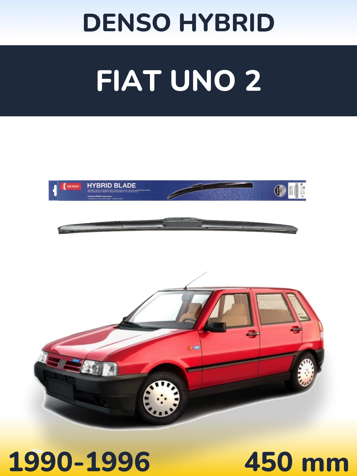 Передня щітка Denso Hybrid 450 мм для Fiat Uno 2 1990-1996
