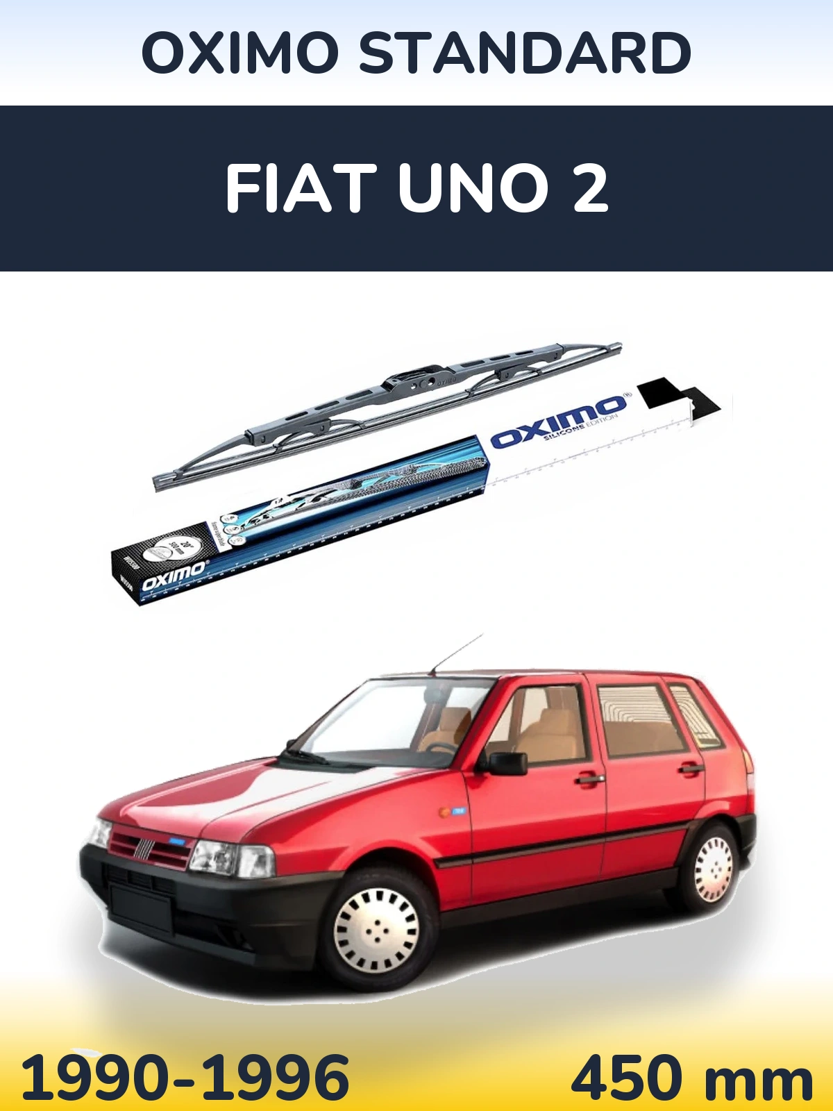 Torkarblad Oximo Standard för Fiat Uno 2