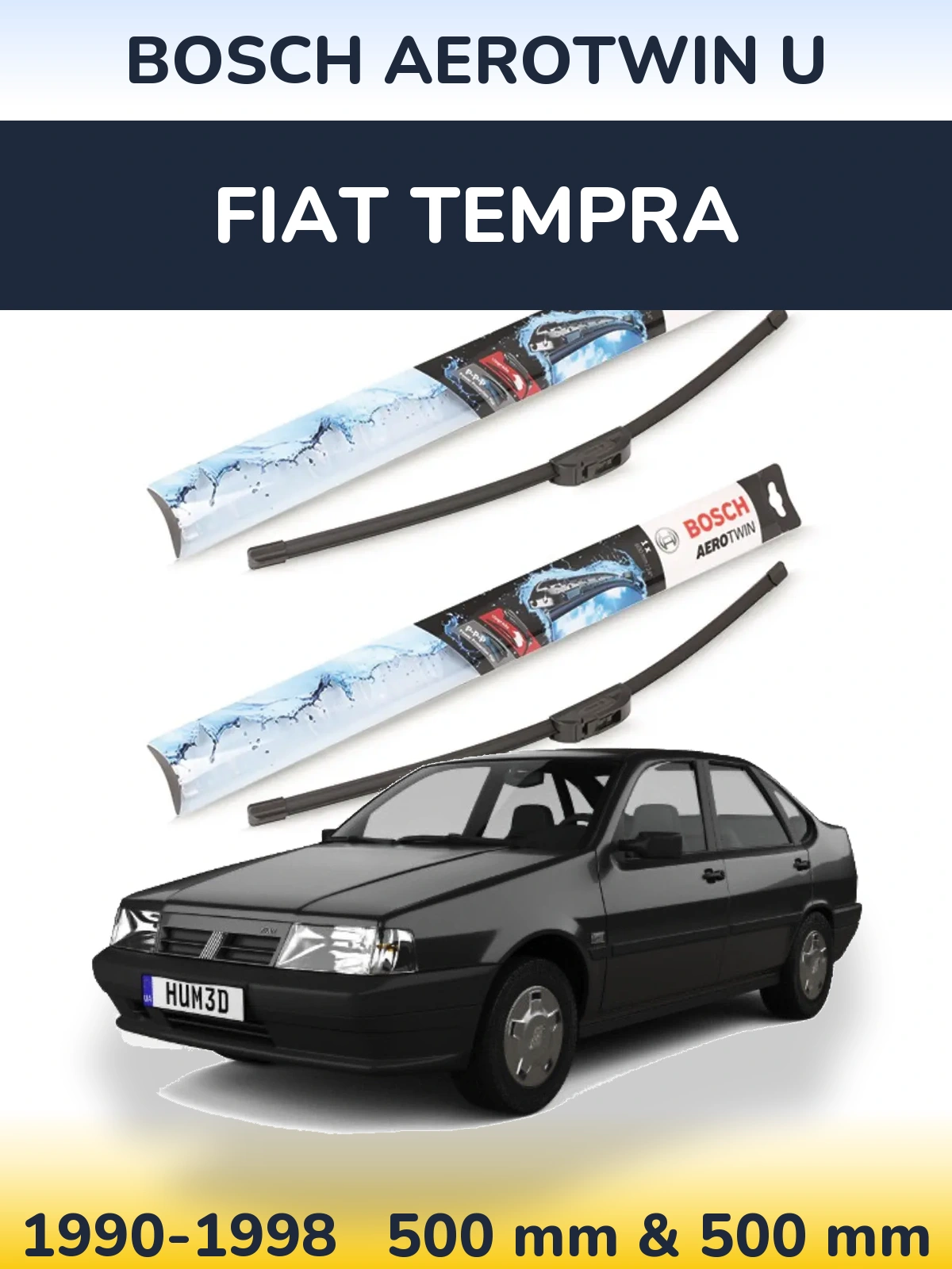 Torkarblad BOSCH AeroTwin U för Fiat Tempra