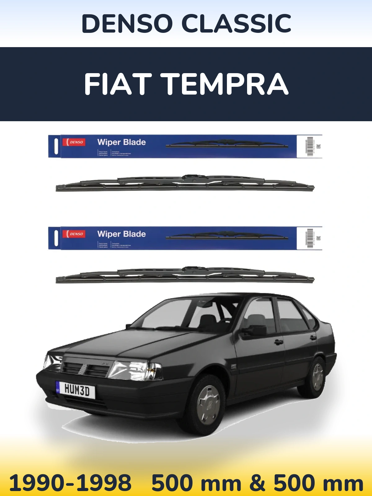 Torkarblad Denso Classic för Fiat Tempra