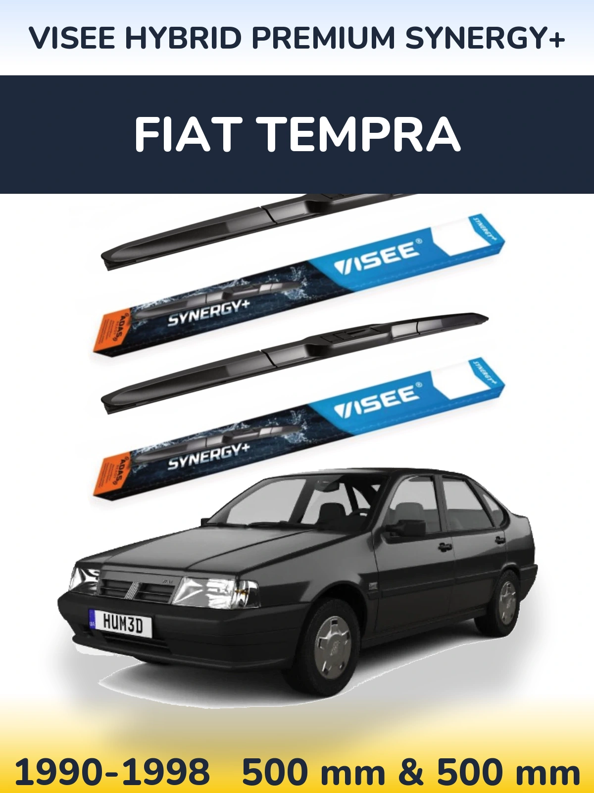 Torkarblad VISEE HYBRID PREMIUM SYNERGY+ för Fiat Tempra