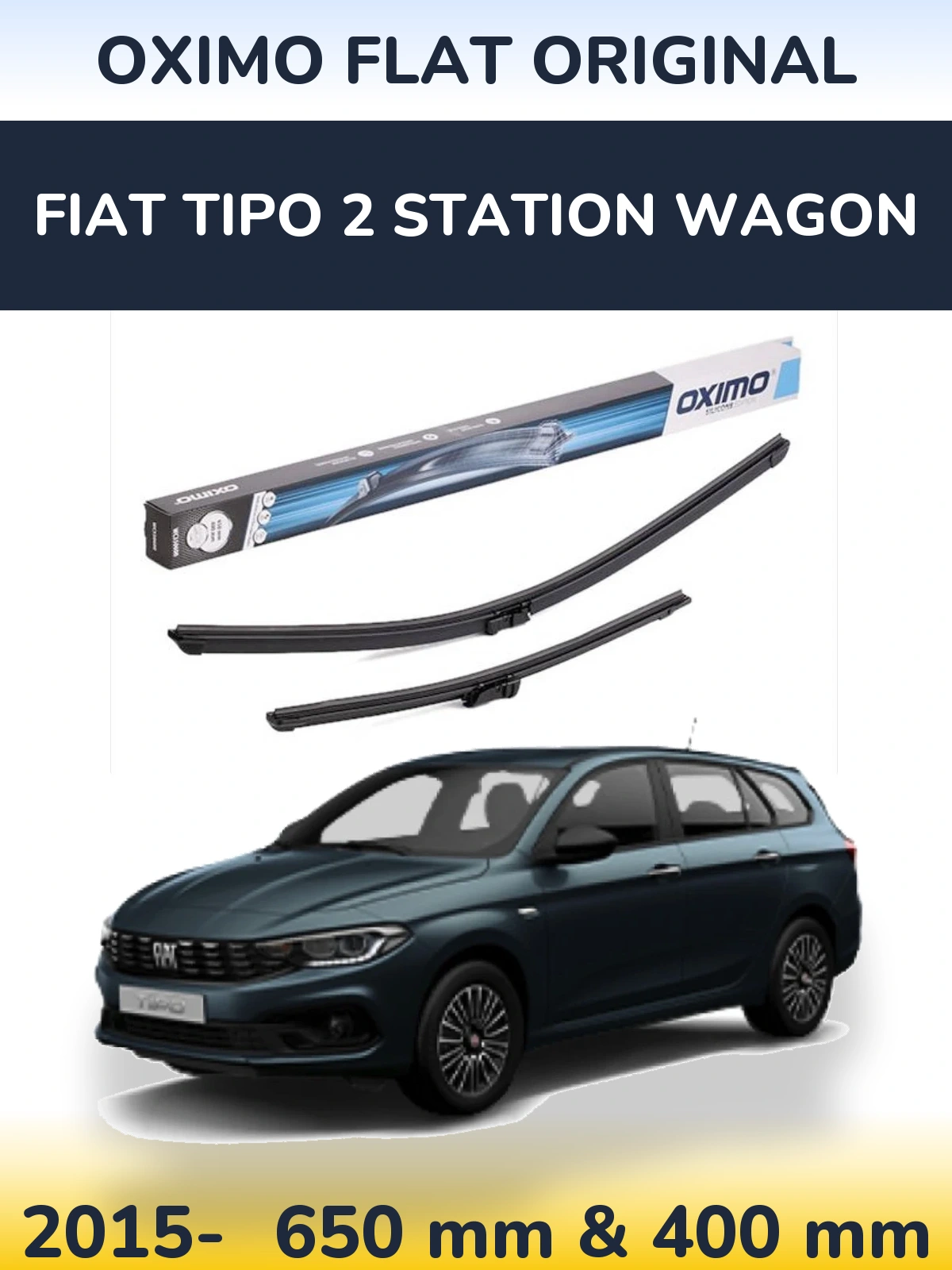 Torkarblad Oximo Flat Original för Fiat Tipo 2 Station Wagon