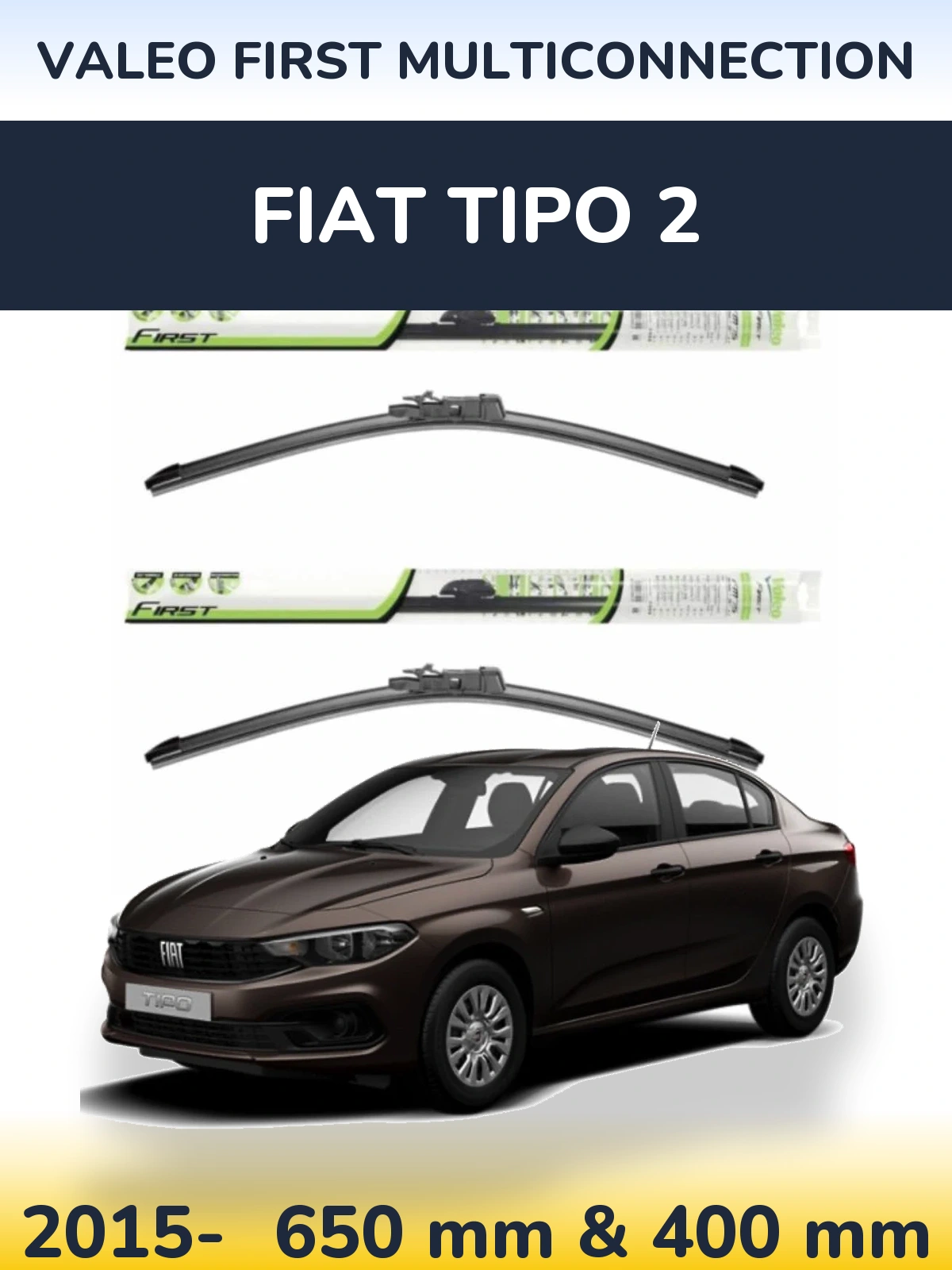 Torkarblad Valeo First MultiConnection för Fiat Tipo 2