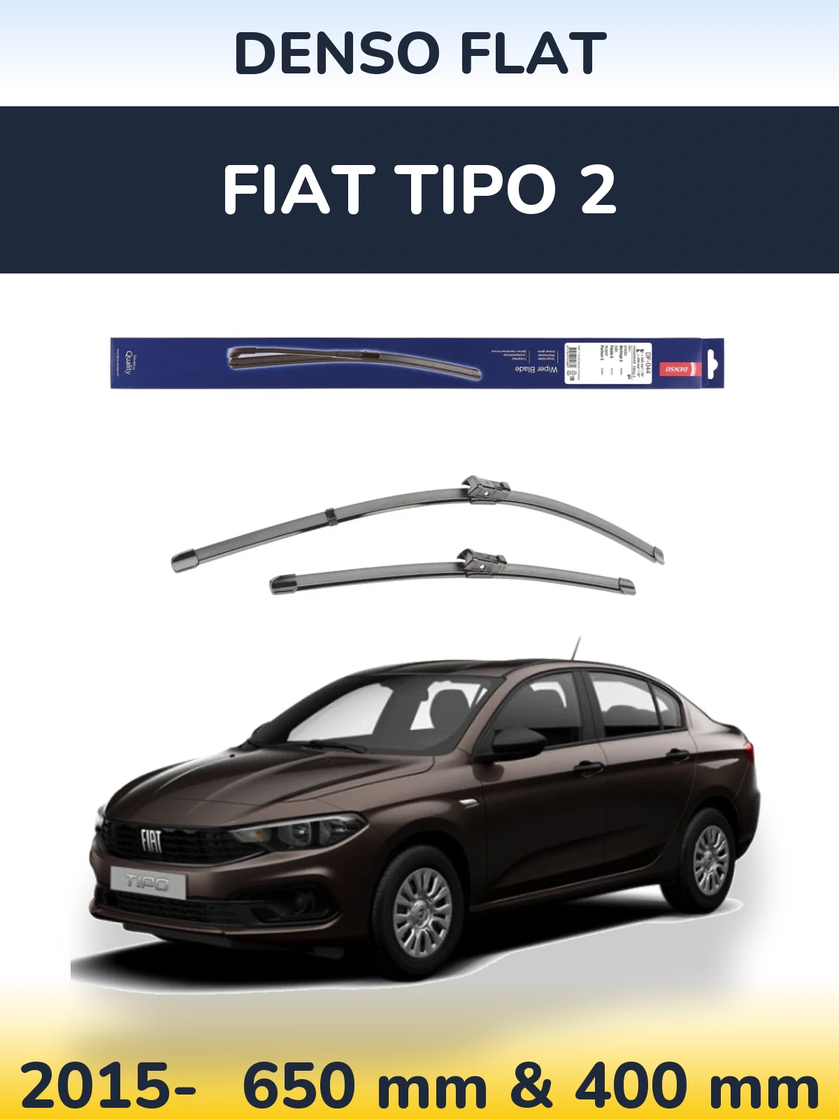 Torkarblad Denso Flat för Fiat Tipo 2