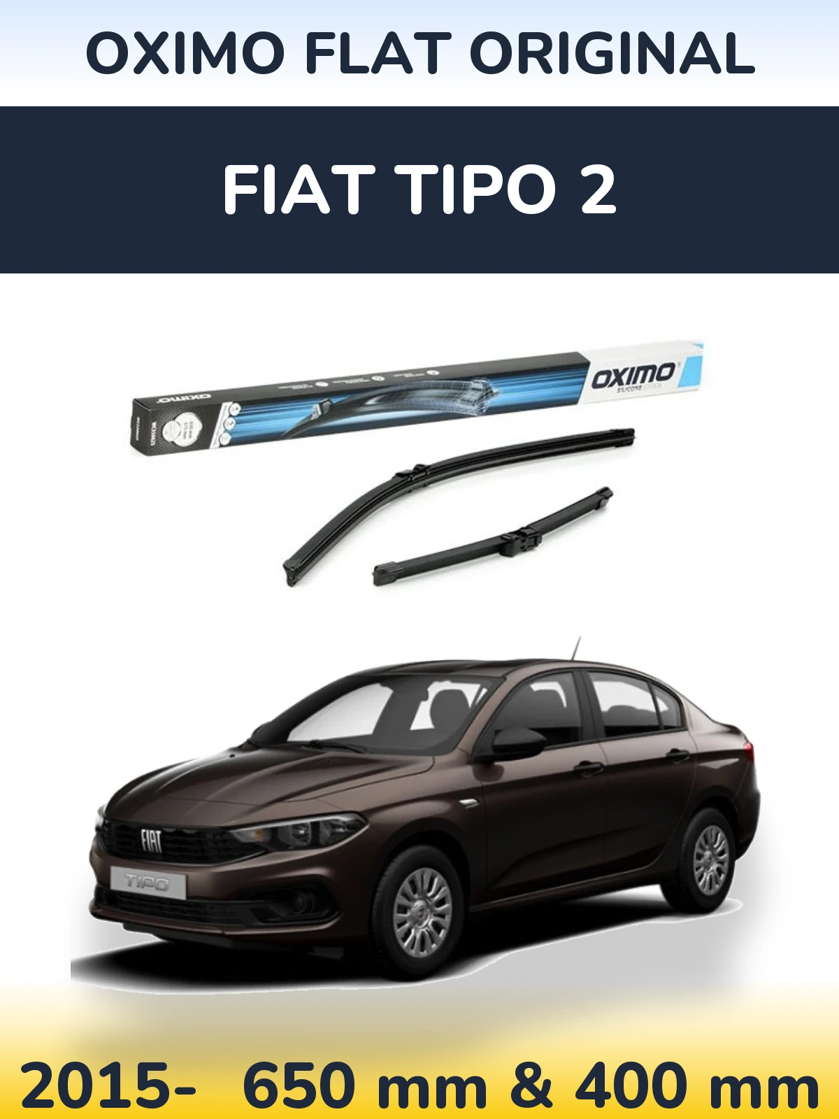Torkarblad Oximo Flat Original för Fiat Tipo 2