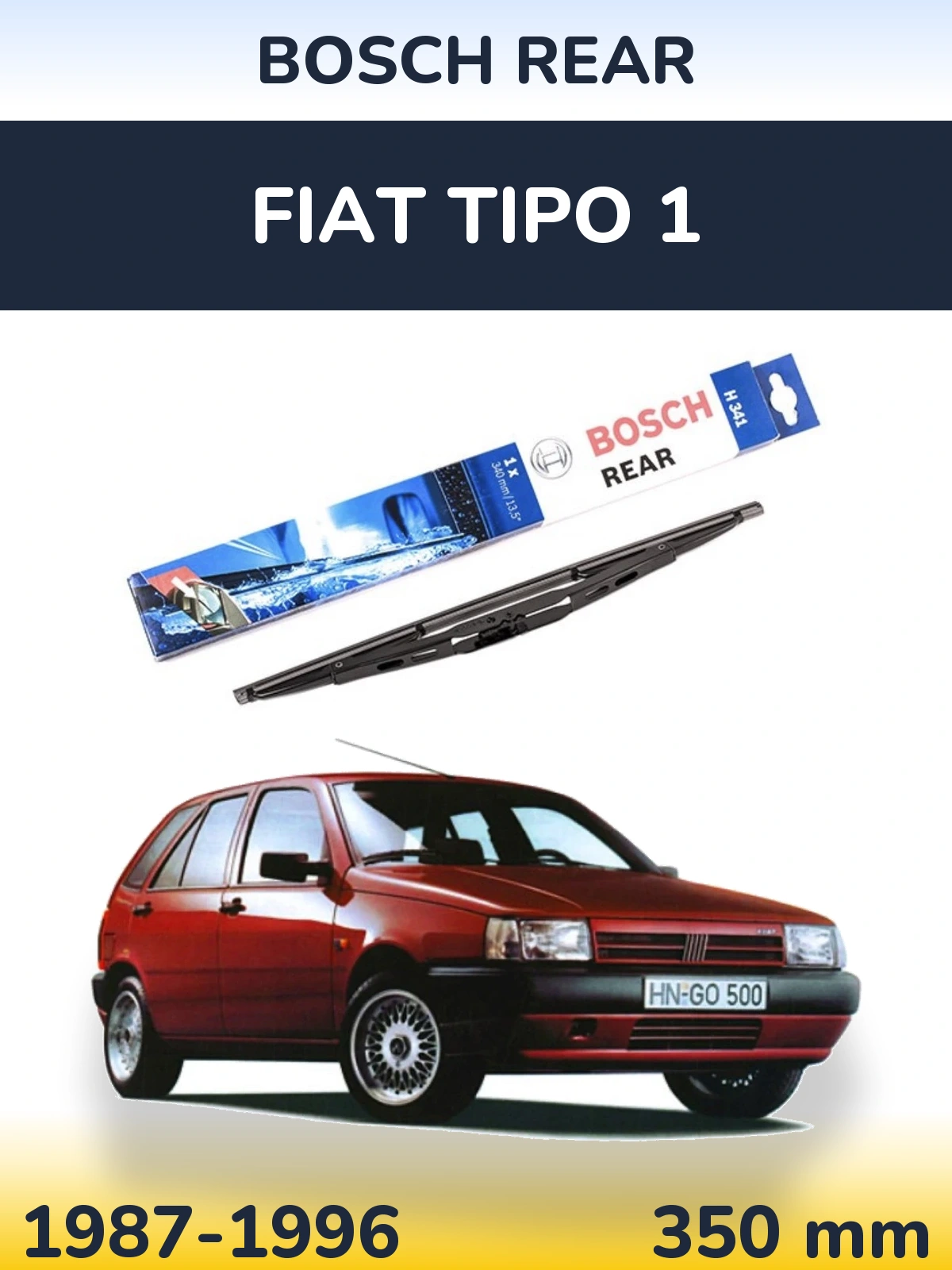 Torkarblad BOSCH Rear för Fiat Tipo 1