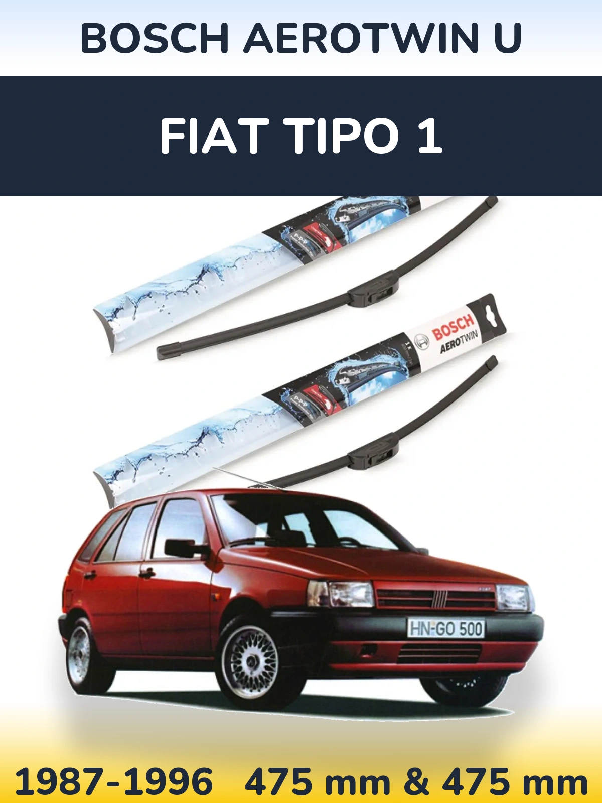 Torkarblad BOSCH AeroTwin U för Fiat Tipo 1