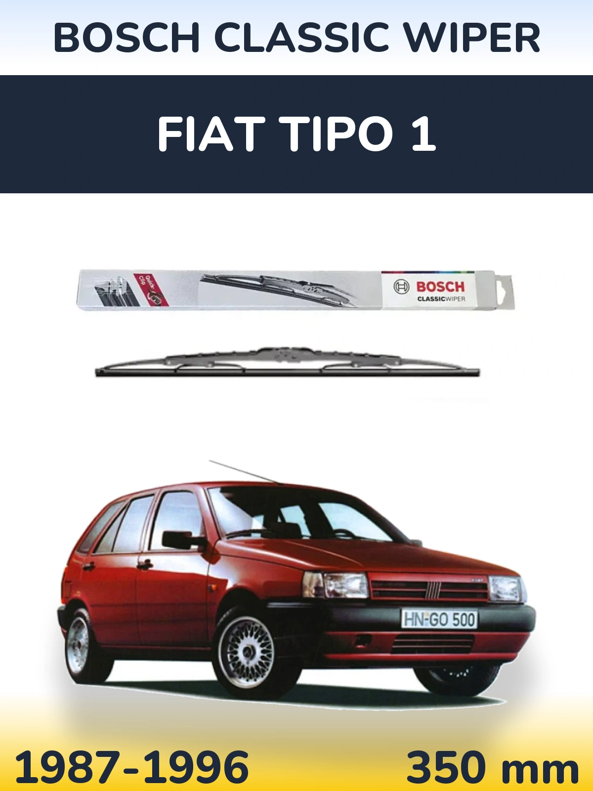 Torkarblad BOSCH Classic Wiper för Fiat Tipo 1
