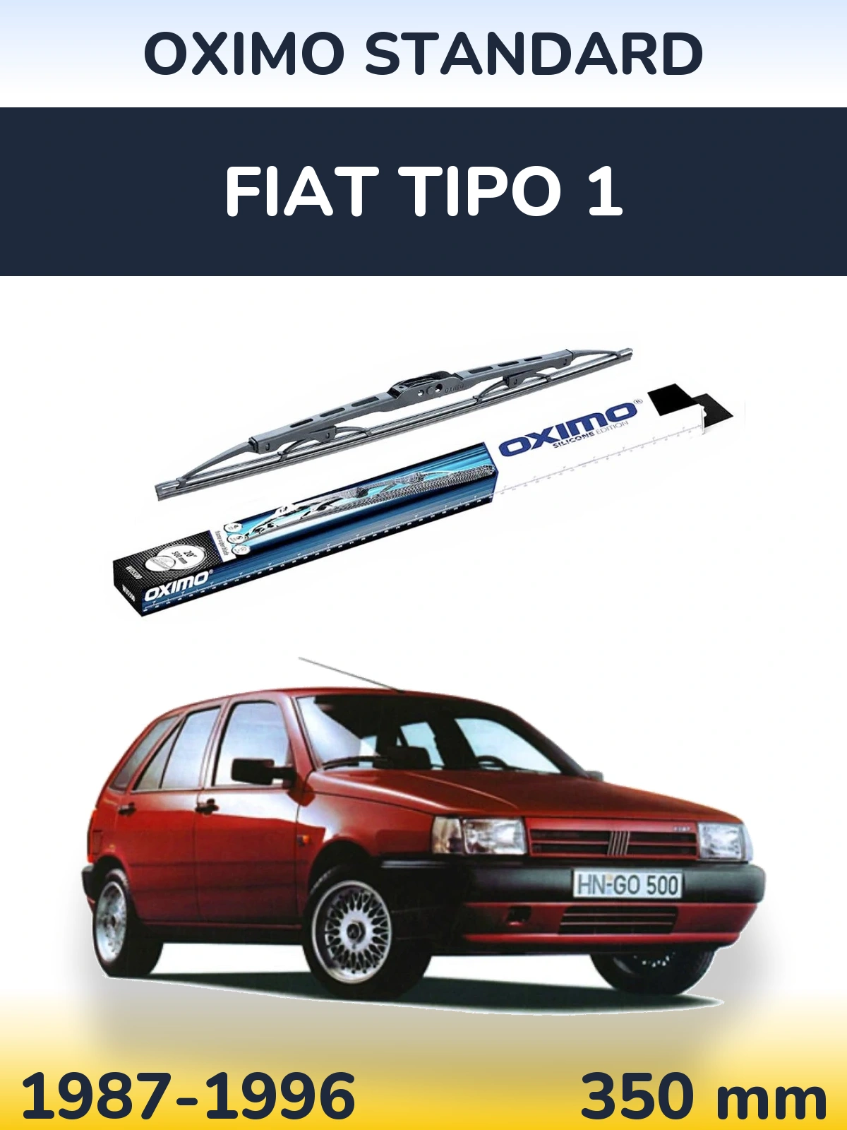 Задня щітка Oximo Standard 350 мм для Fiat Tipo 1 1987-1996