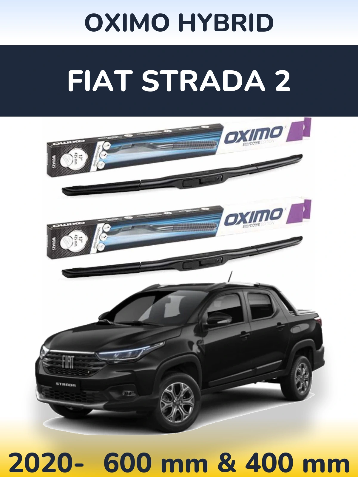 Torkarblad Oximo Hybrid för Fiat Strada 2