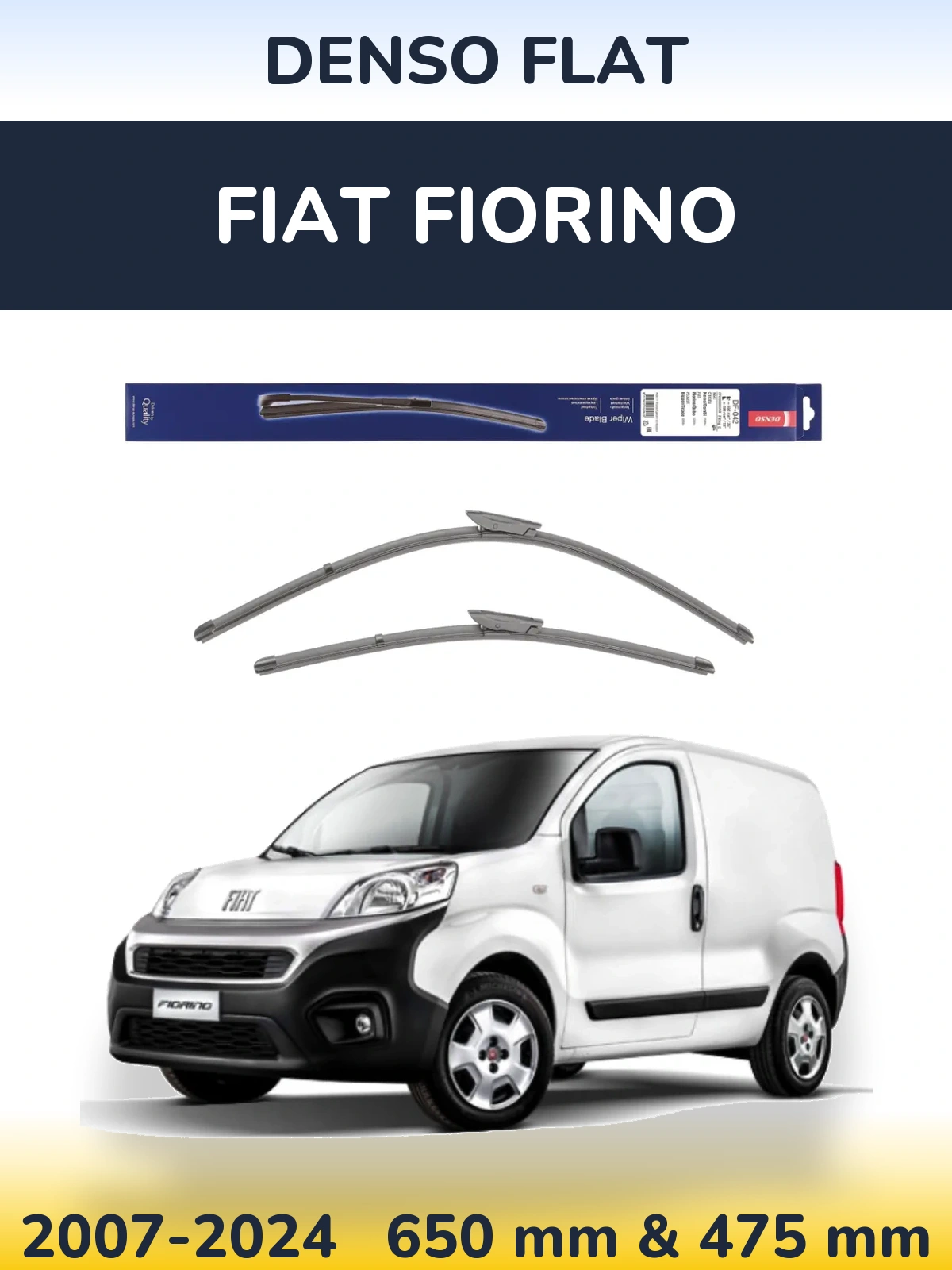 Torkarblad Denso Flat för Fiat Fiorino