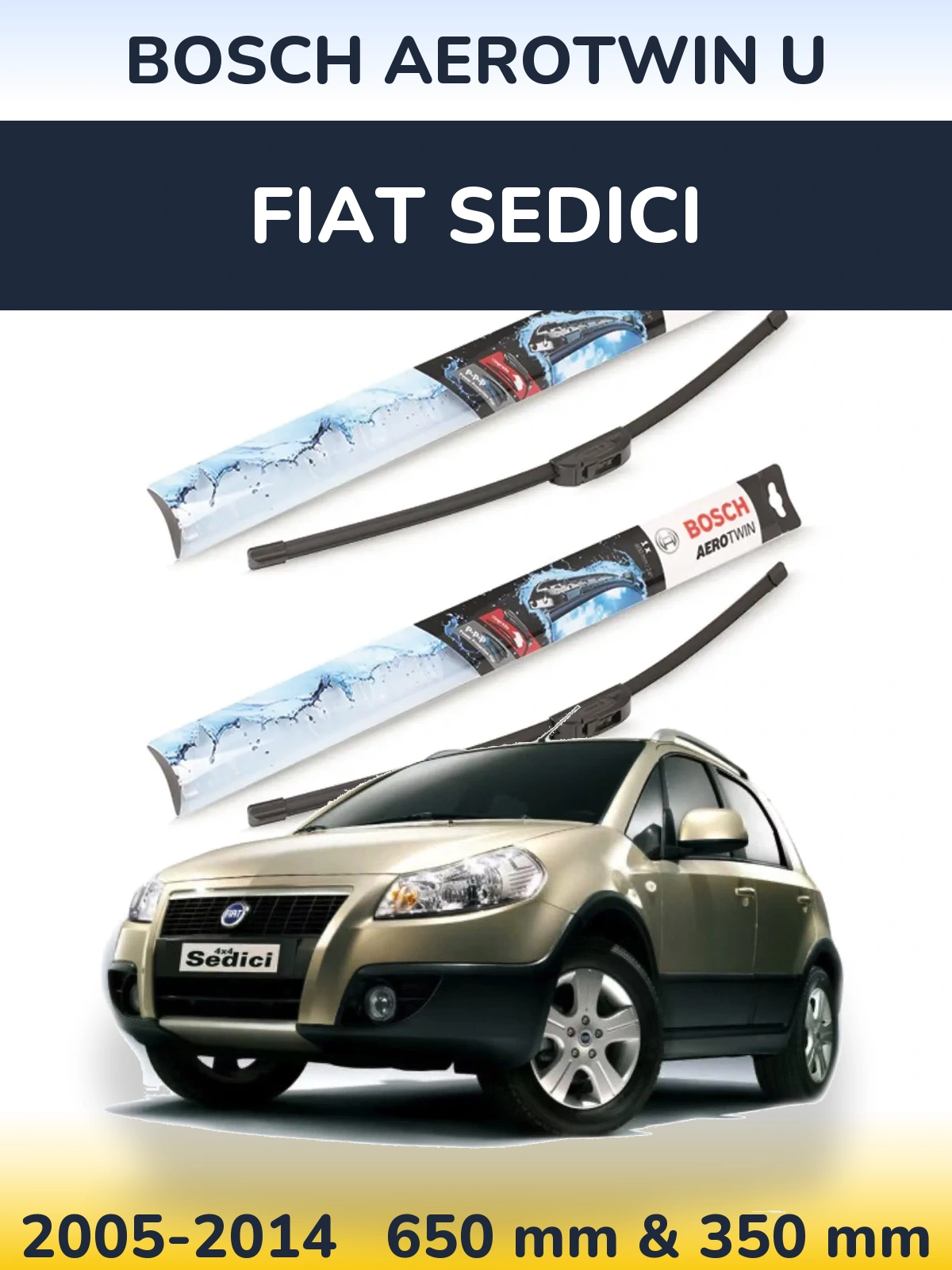 Torkarblad BOSCH AeroTwin U för Fiat Sedici
