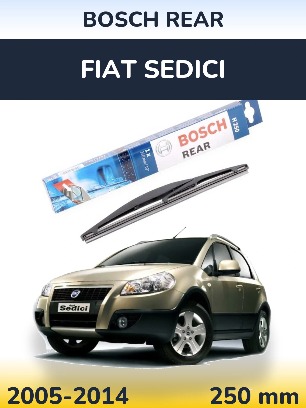 Torkarblad BOSCH Rear för Fiat Sedici