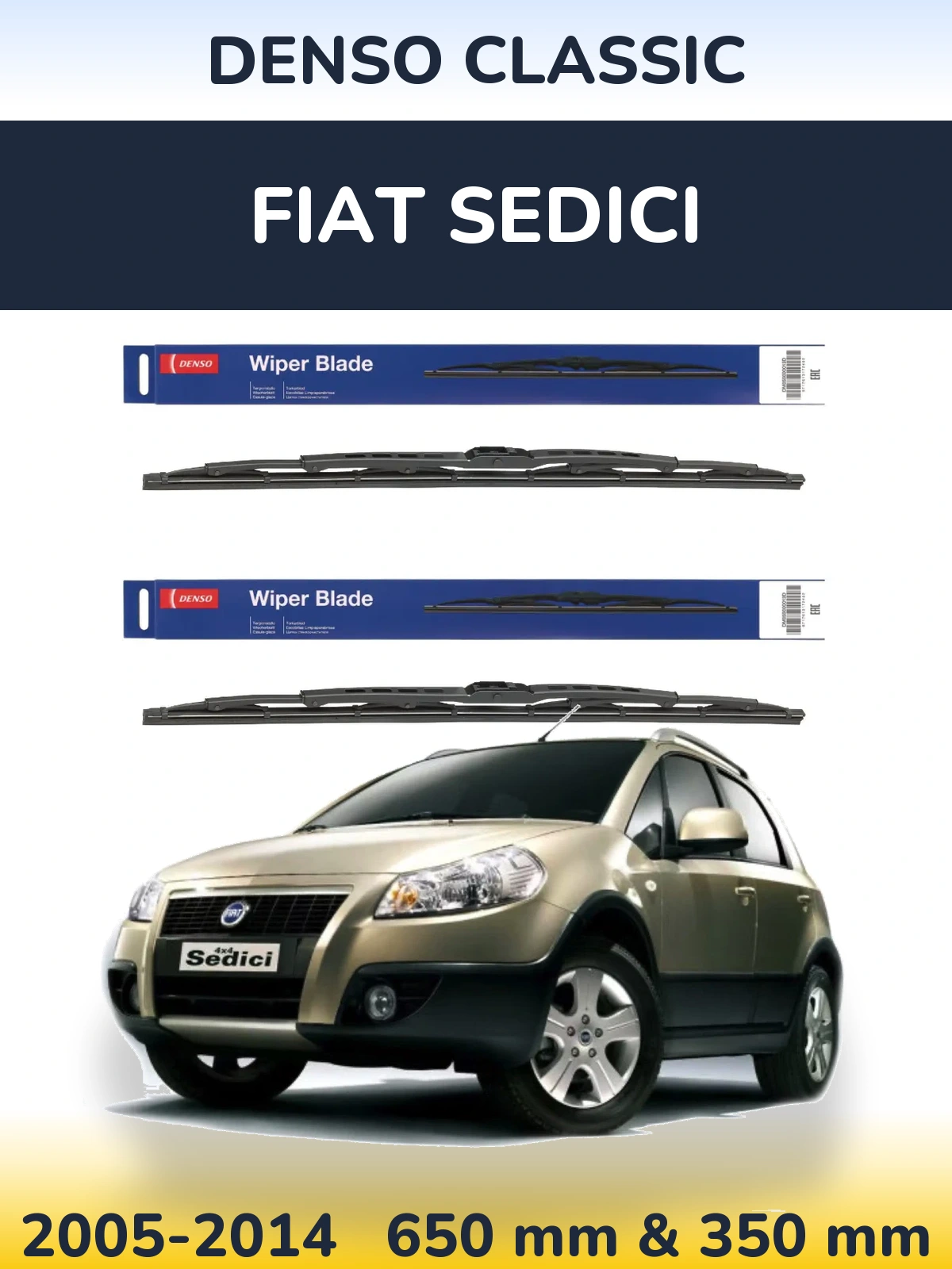 Torkarblad Denso Classic för Fiat Sedici