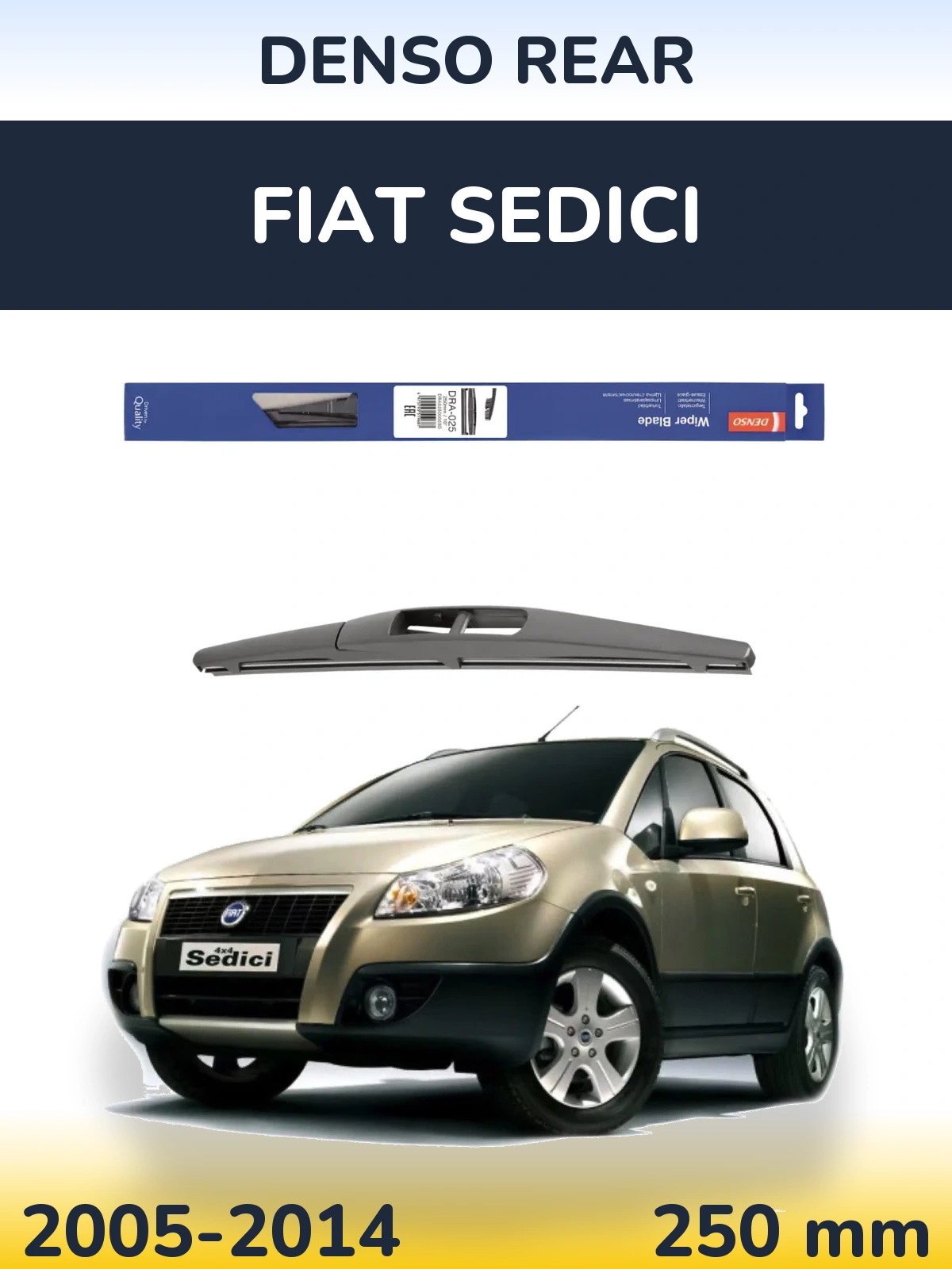 Torkarblad Denso Rear för Fiat Sedici