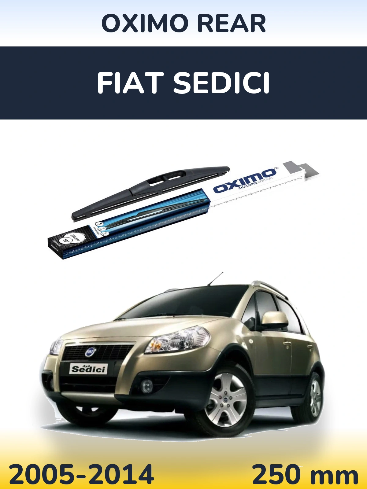 Torkarblad Oximo Rear för Fiat Sedici