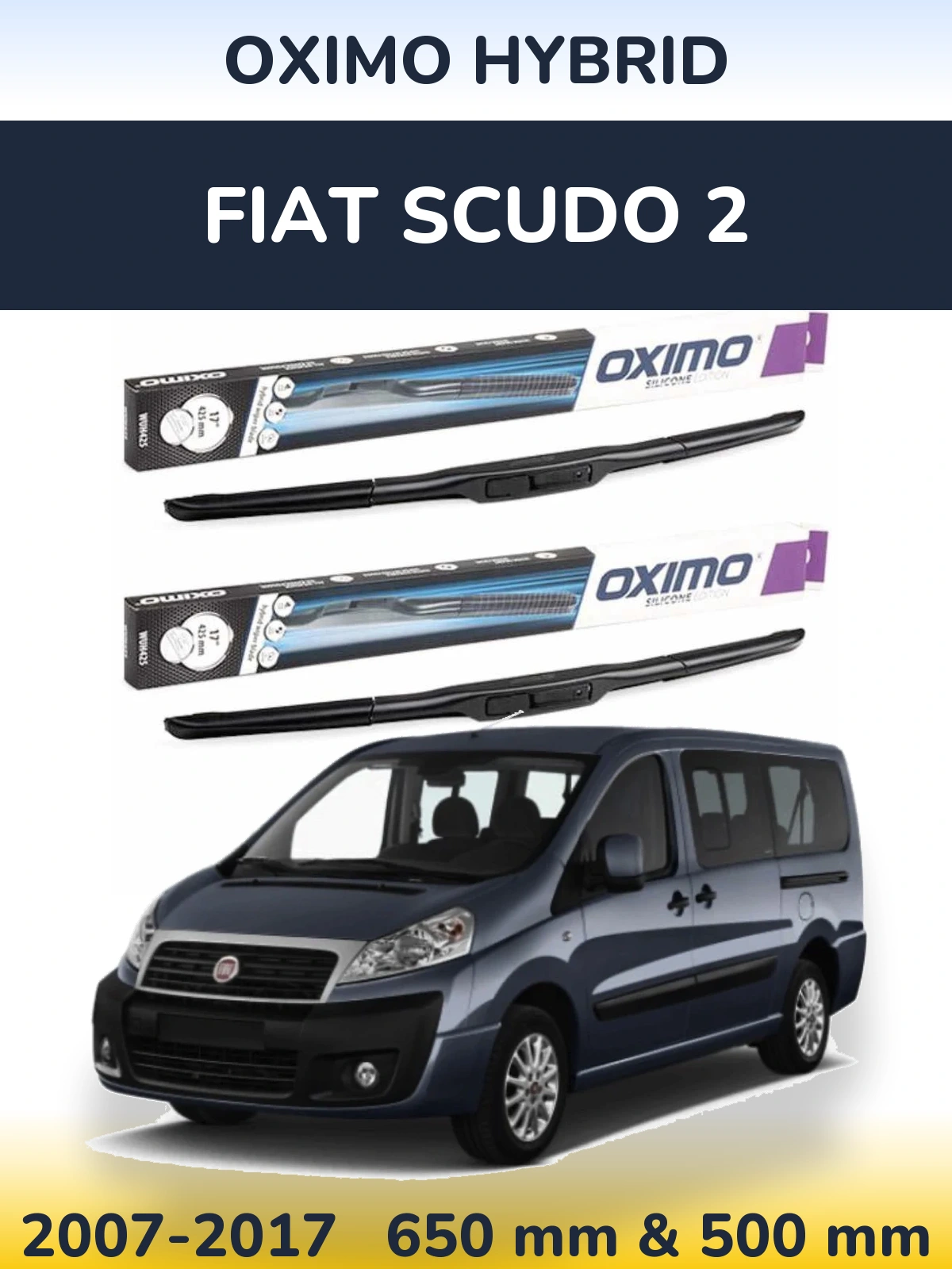 Torkarblad Oximo Hybrid för Fiat Scudo 2