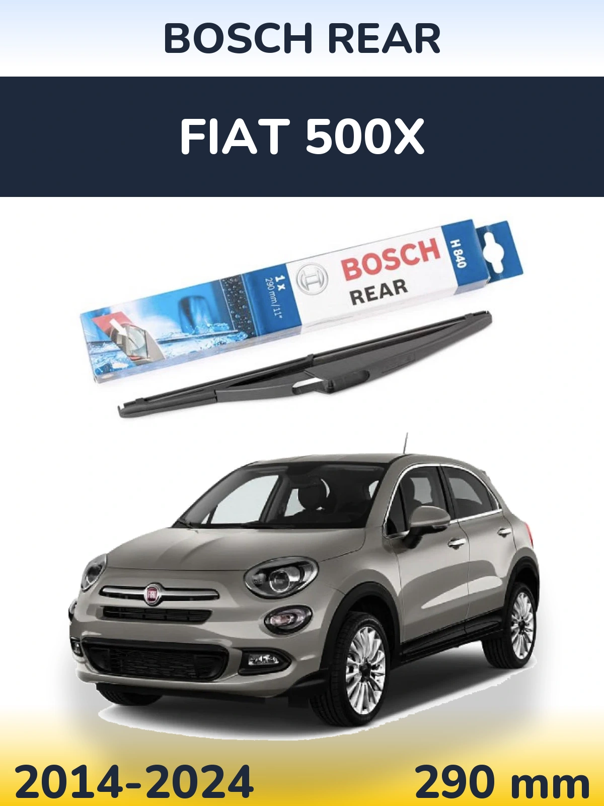 Torkarblad BOSCH Rear för Fiat 500X